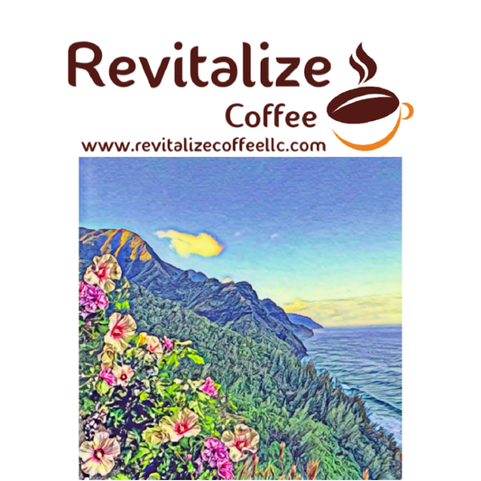 Aloha blend coffee label front