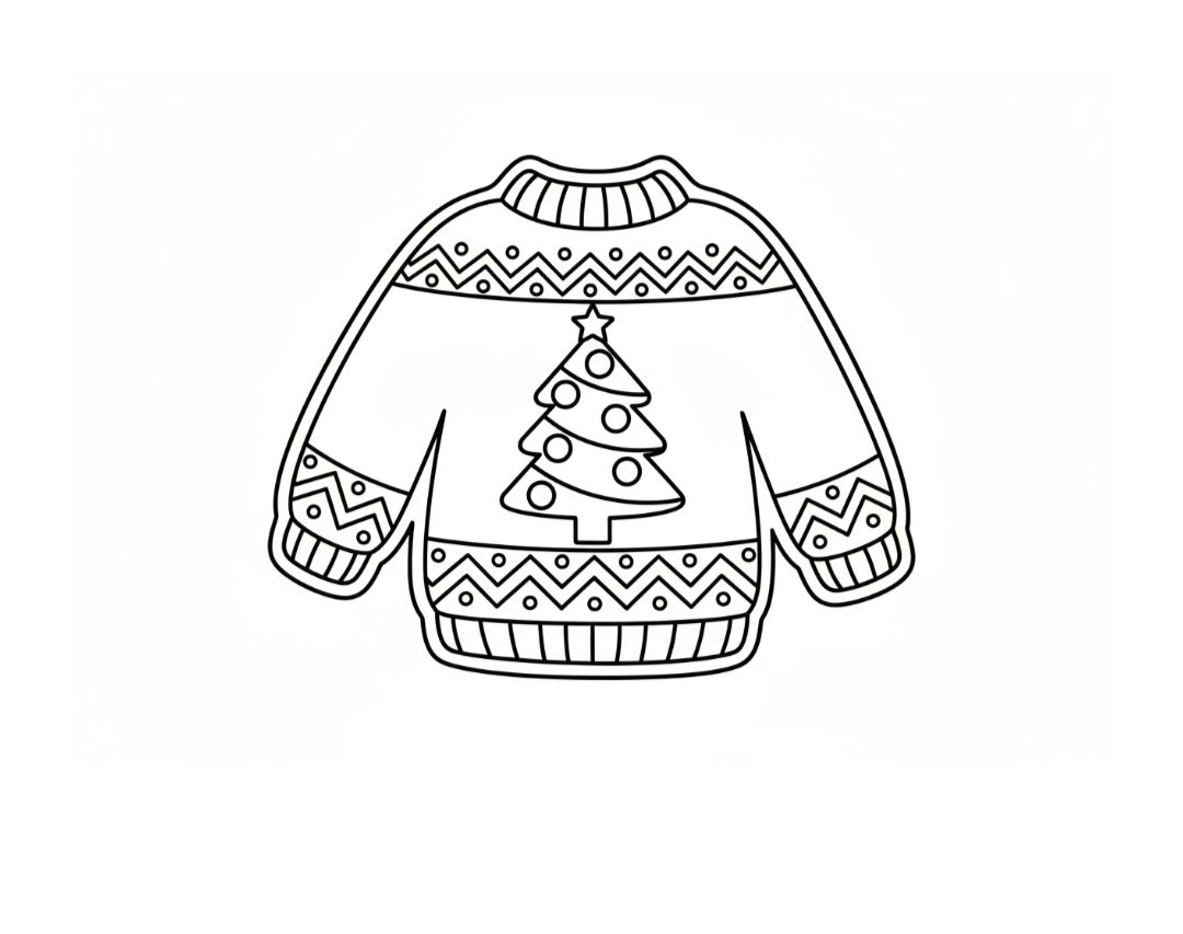 Ugly Sweater Cookie Templates - Free Printable Designs