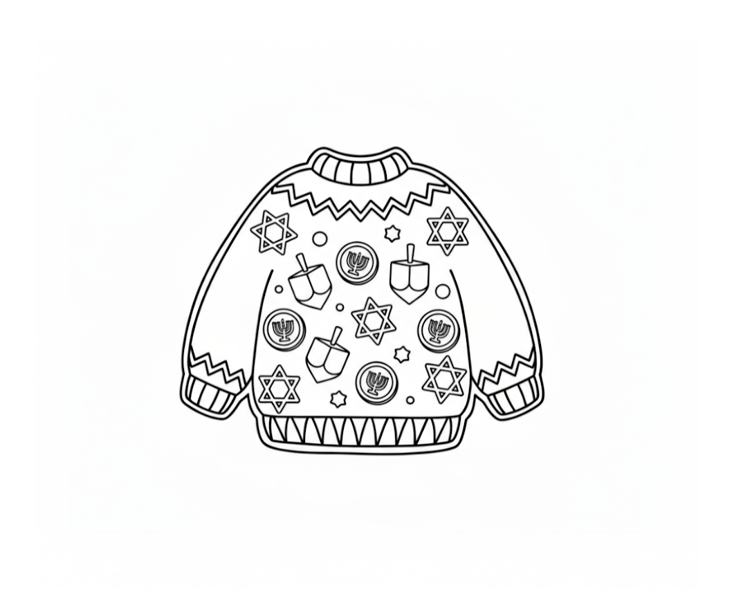 Ugly Sweater Cookie Templates - Free Printable Designs