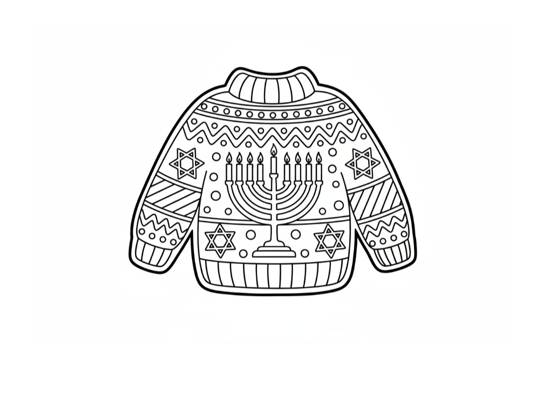 Ugly Sweater Cookie Templates - Free Printable Designs
